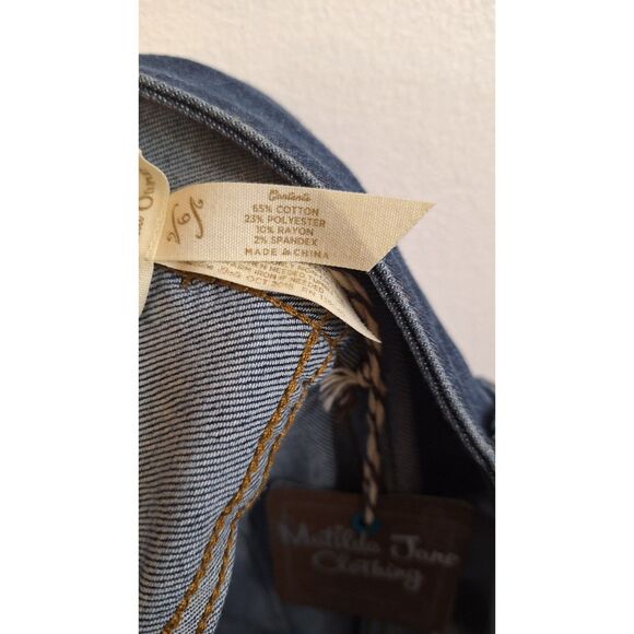NWT Matilda Jane Women 6 Denim Stretch Skinny Pants Casual Comfort Relaxed Fit - Picture 3 of 6